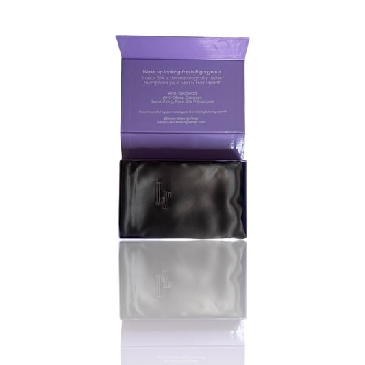 Silk Pillowcase in Charcoal