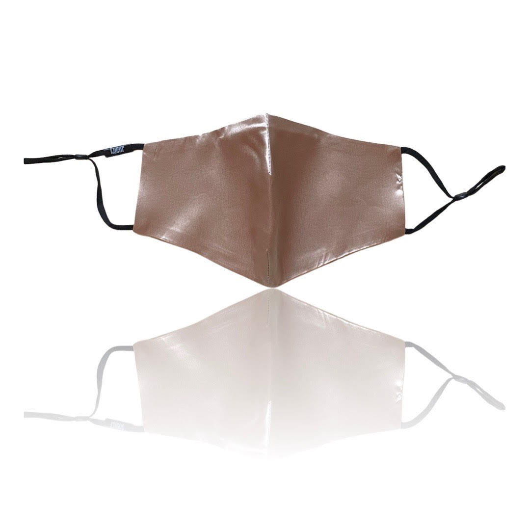 Silk Face Mask - Caramel
